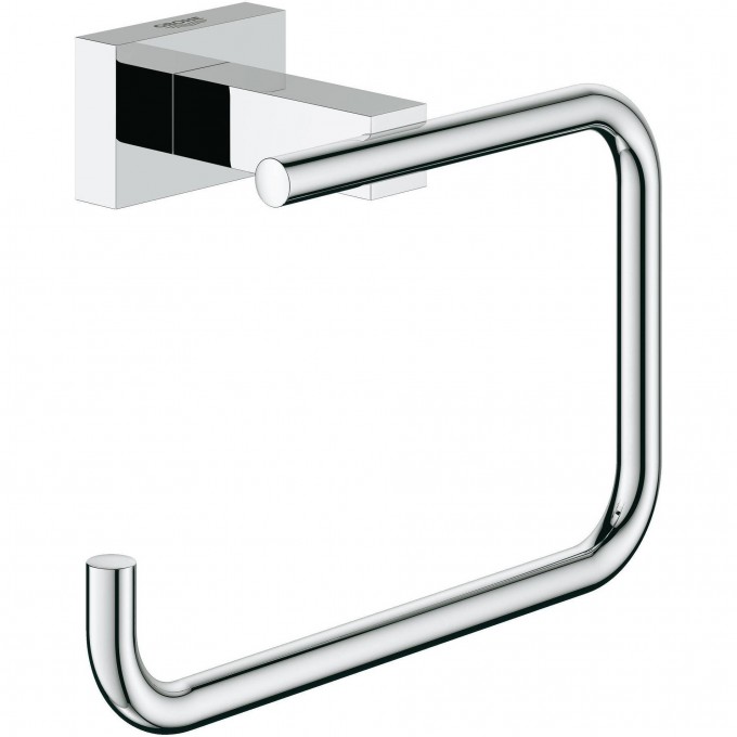 Держатель для туалетной бумаги GROHE ESSENTIALS CUBE без крышки, хром 40507001 Держатель для туалетной бумаги GROHE ESSENTIALS CUBE без крышки, хром 40507001