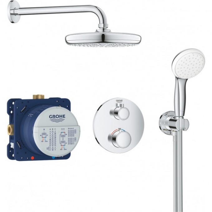 Душевой комплект 210 мм GROHE GROHTHERM 34727000 Душевой комплект 210 мм GROHE GROHTHERM 34727000