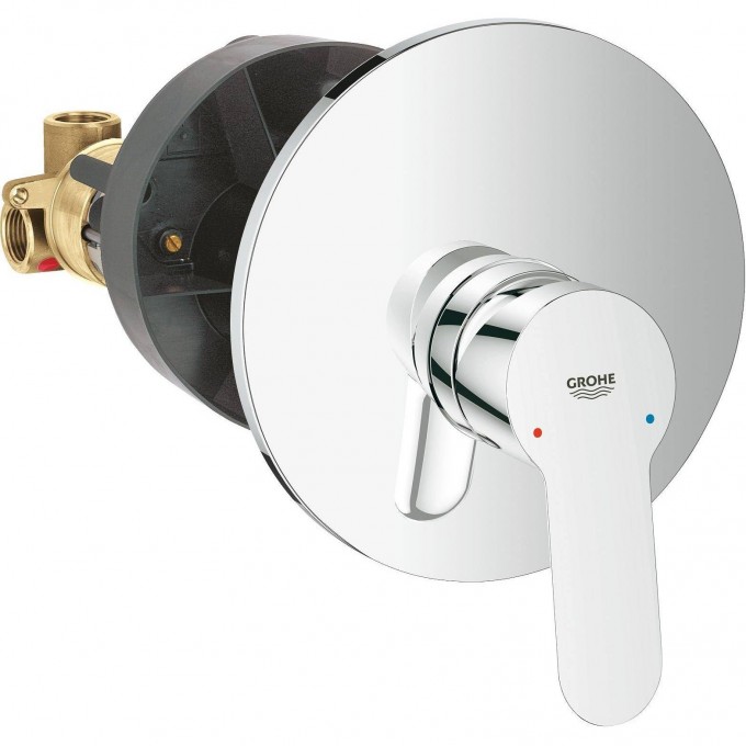 Смеситель для душа GROHE BAUEDGE (внешняя и встраиваемая части), хром 29078000