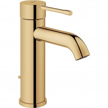 Смеситель для раковины GROHE ESSENCE NEW с донным клапаном, холодный рассвет глянец