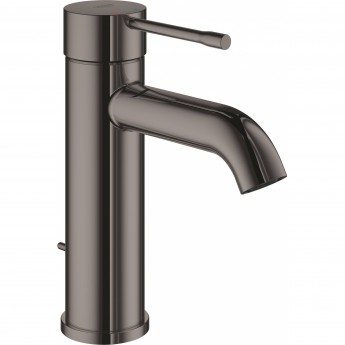 Смеситель для раковины GROHE ESSENCE NEW с донным клапаном, темный графит глянец (23589A01)