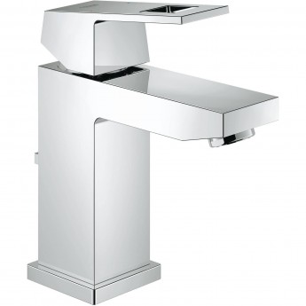 Смеситель для раковины GROHE EUROCUBE с донным клапаном и низким изливом, хром