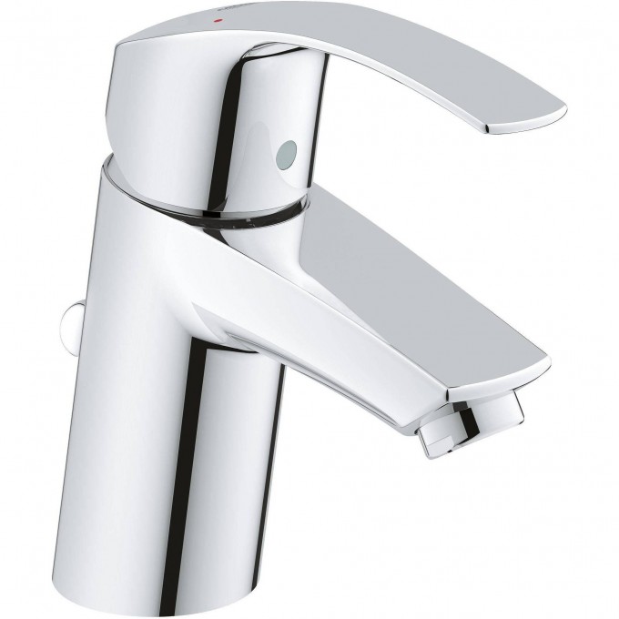 Смеситель для раковины GROHE EUROSMART NEW с донным клапаном, S-size, хром 33265002 Смеситель для раковины GROHE EUROSMART NEW с донным клапаном, S-size, хром 33265002