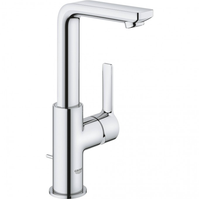 Смеситель для раковины GROHE LINEARE NEW с донным клапаном, L-Size, хром () 23296001 Смеситель для раковины GROHE LINEARE NEW с донным клапаном, L-Size, хром () 23296001
