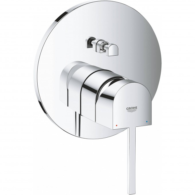 Смеситель однорычажный для ванны GROHE PLUS, круглая розетка () 24060003 Смеситель однорычажный для ванны GROHE PLUS, круглая розетка () 24060003