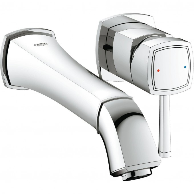 Внешняя часть смесителя для раковины GROHE GRANDERA на 2 отверстия (вынос 234 мм), хром 19930000 Внешняя часть смесителя для раковины GROHE GRANDERA на 2 отверстия (вынос 234 мм), хром 19930000